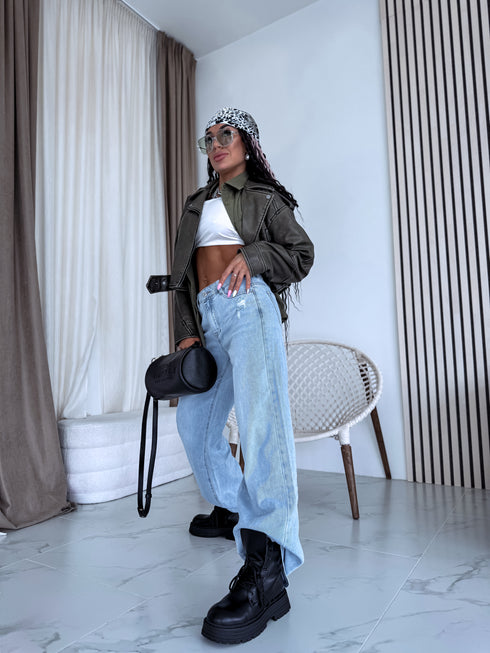 Jeans pants "CHEWY" T265-56 - LIGHT BLUE